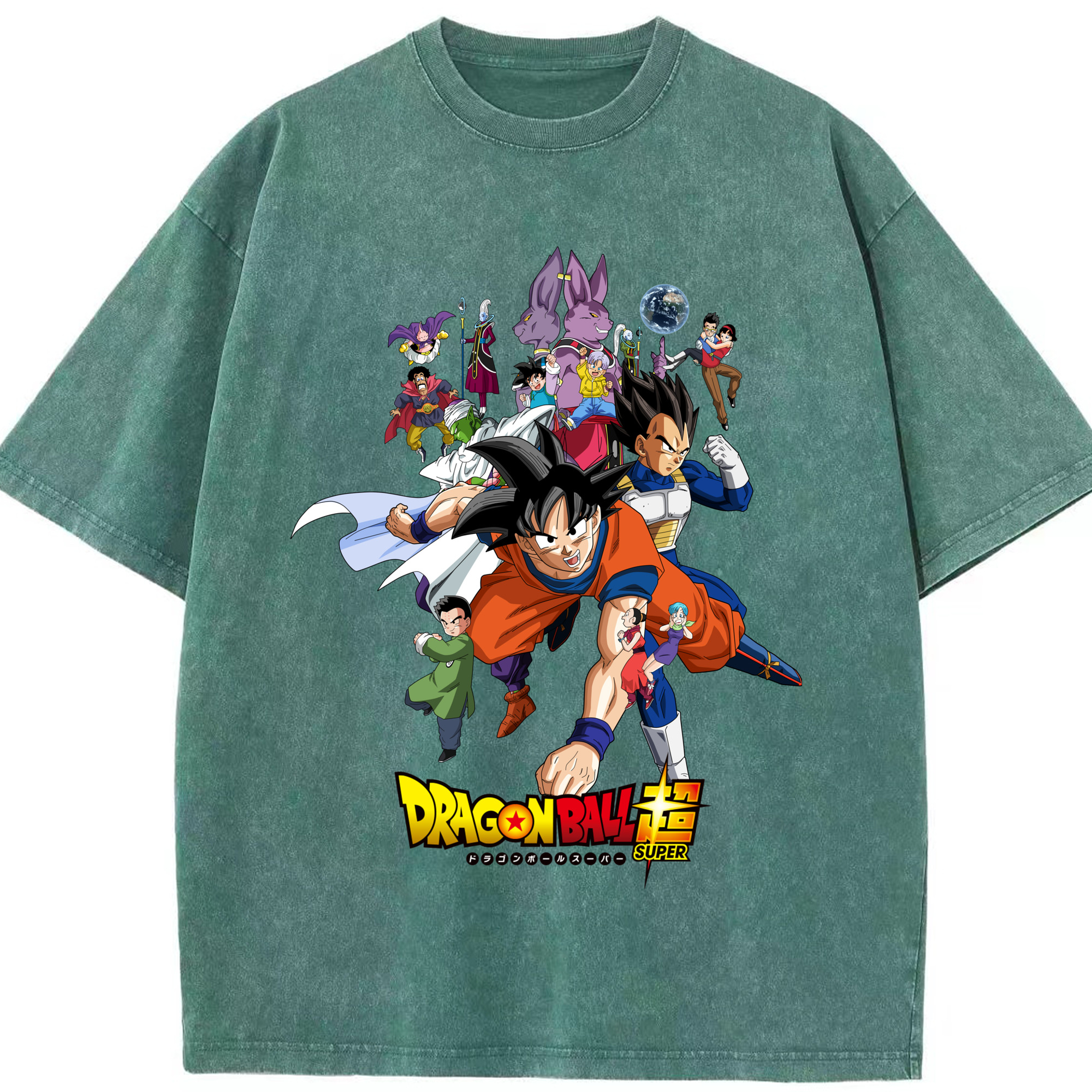 （画像用） ドラゴンボール DRAGON BALL 綿100% ヴィンテージ風 半袖Tシャツ（フロントプリント）